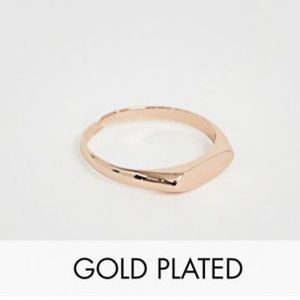 Pilgrim Jewelry rose gold plated mini signet ring